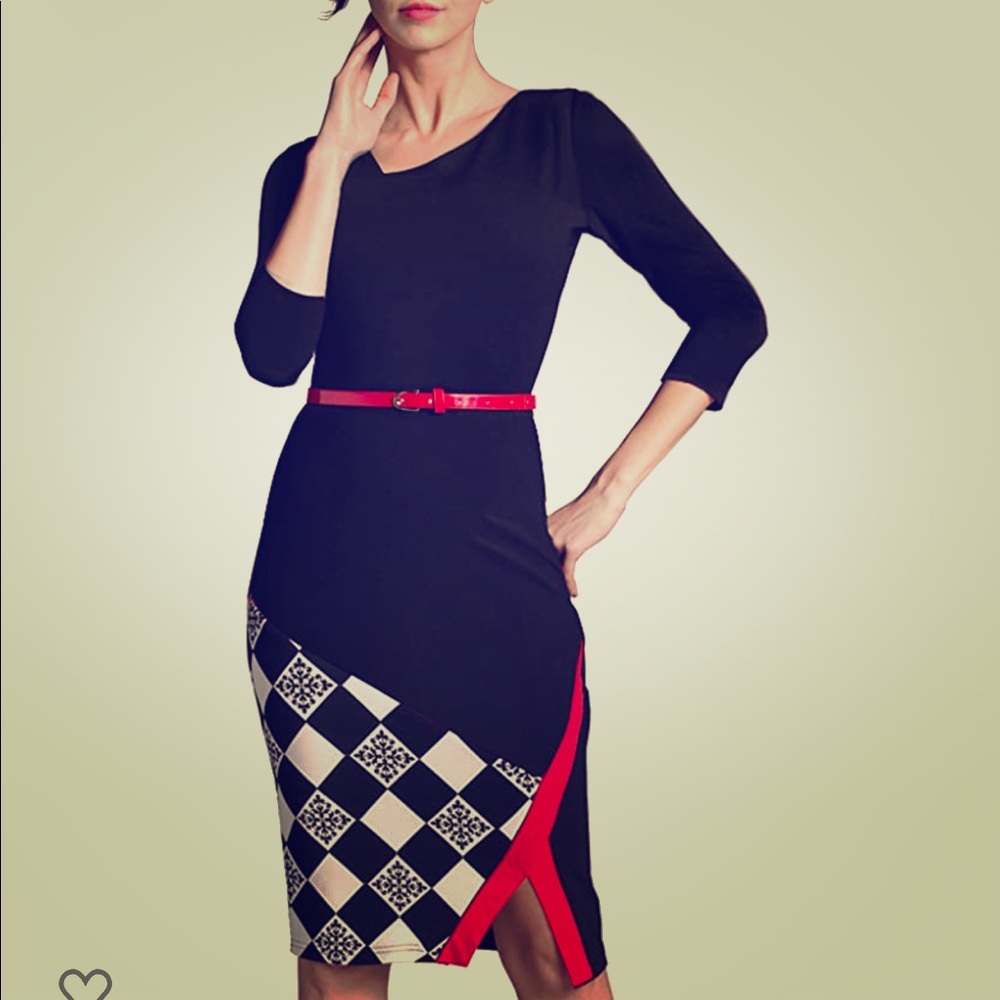1960s VINTAGE checkered DRESS